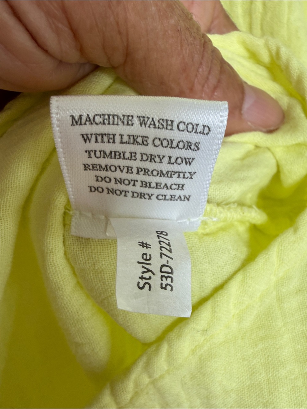 bobi Lightweight Button-Up Shirt in Lemon Yellow - Picture 8 of 8